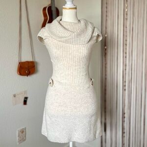 Kimchi Blue Elena Foldover Sweater Mini Dress